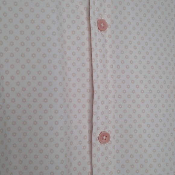 NWT Kenneth Cole Mens Light Pink Short Sleeved Collared Shirt Size XL - Picture 3 of 8